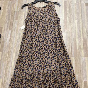 ELLE SIZE 6 TAAN/BLACK FLORAL PRINT! BEAUTIFUL QUILITY MATERIAL! GREAT CONDITION